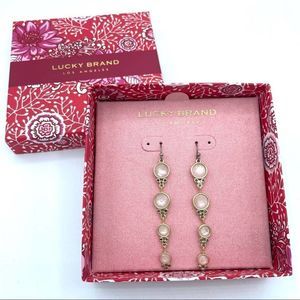 Lucky Brand Natural Pendant Earrings NIB